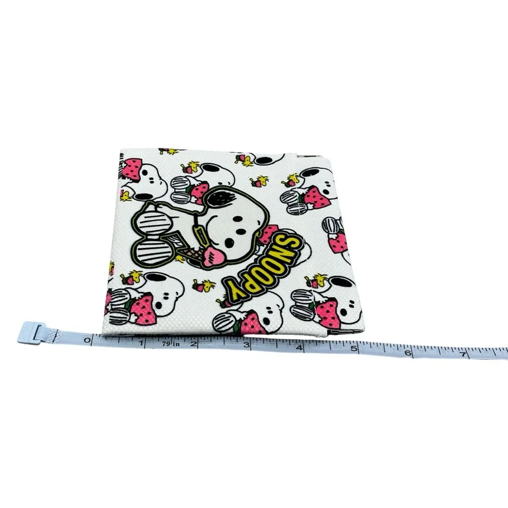 Snoopy Peanuts Squeeze Coin Purse Set 2-Piece White Watermelon Ice Cream New